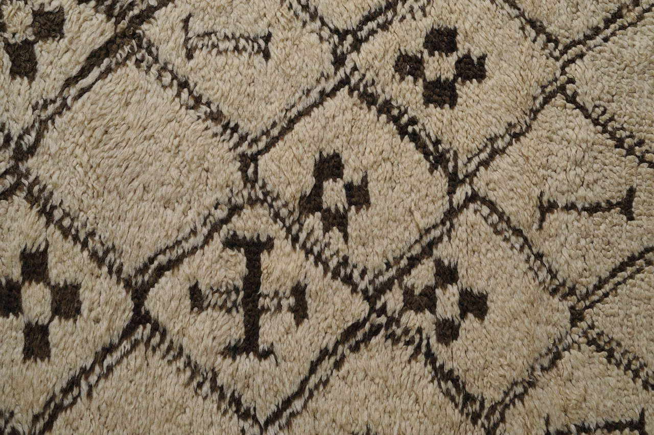 Moroccan Rare and Unusual Beni Ouarain Berber Carpet